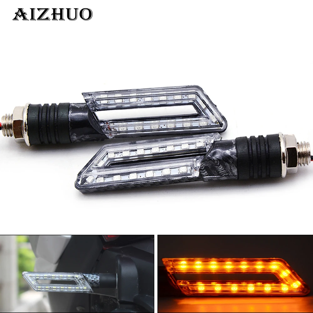 Мотоциклетные указатели поворота Гибкие СВЕТОДИОДНЫЕ универсальные сигнальные