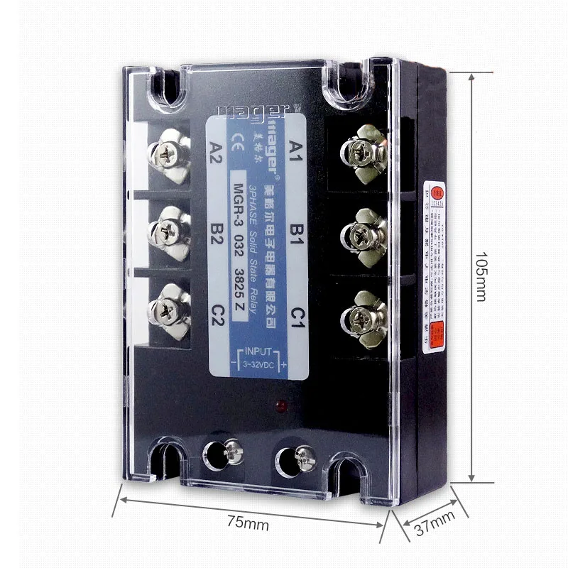 Бесплатная доставка 1 шт. высокое качество 25 А Mager SSR MGR-3 032 3825Z трехфазное