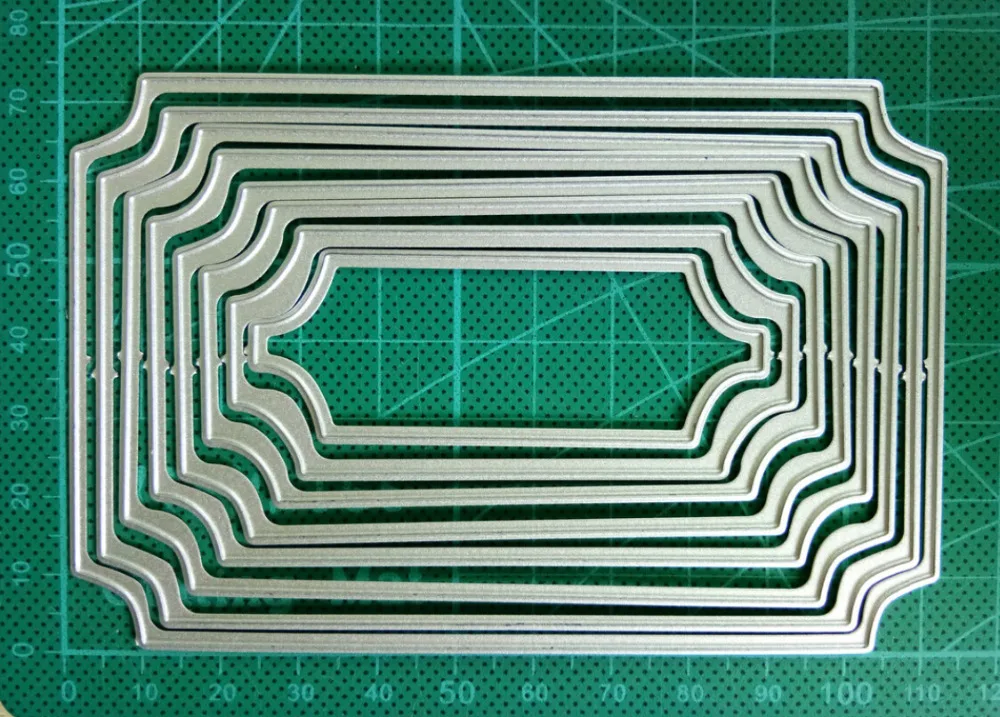 8 шт./лот штампы для резки металла вложенные рамы сшитые DIY скрапбукинга ремесло