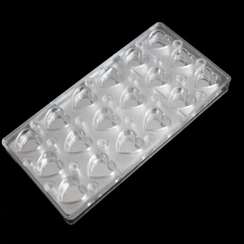 Форма для выпечки в форме сердца с зеркалом прозрачный Магнитный шоколадный лист