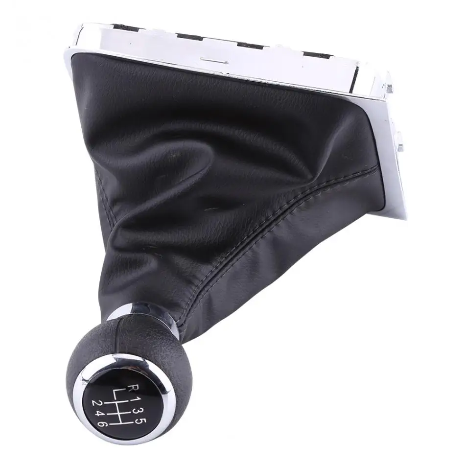 6 скоростей Ручка Переключения рулевого механизма автомобиля палка Gaiter Boot Frame Kit для VW Passat B6 2005 2006-2012 ручка переключения передач с пылезащитной крышкой