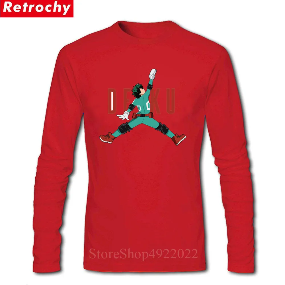 Academia Print Teen Cartoon Summer Man Tee Newest Simple Casual Men T-Shirt Camisetas Unique Design Air Deku From My Hero Tshirt | Мужская