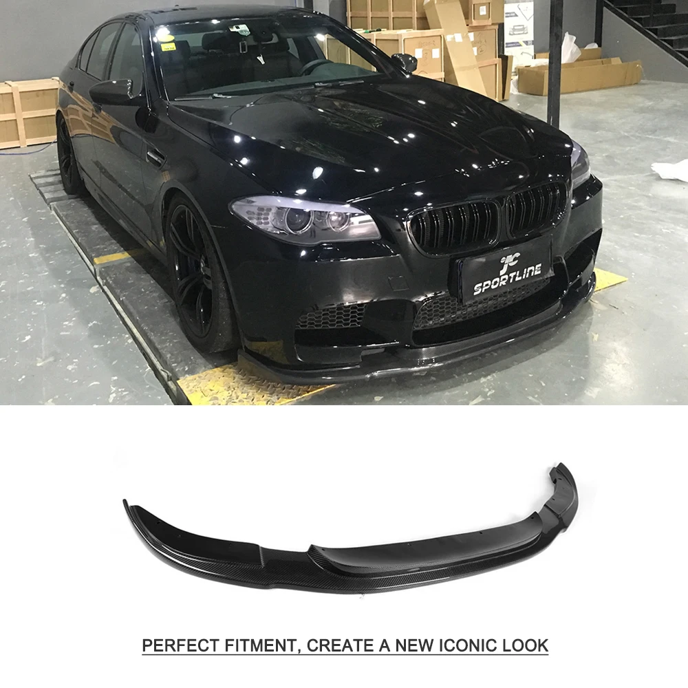 Передний бампер из углеродного волокна спойлер для подбородка BMW 5 серии F10 M5