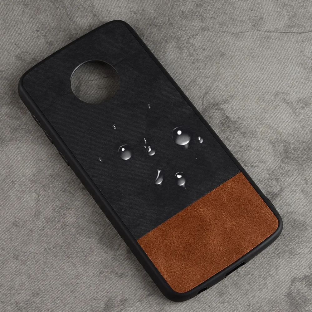 Водонепроницаемый чехол для Motorola G6 Plus тонкий жесткий с рисунком MOTO + | Мобильные