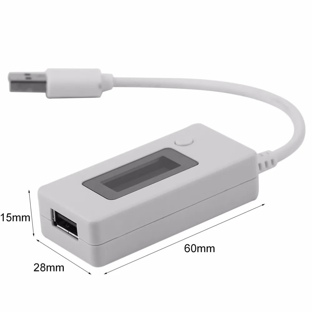 Профессиональный ЖК-дисплей USB мини тестер напряжения и тока детектор мобильного