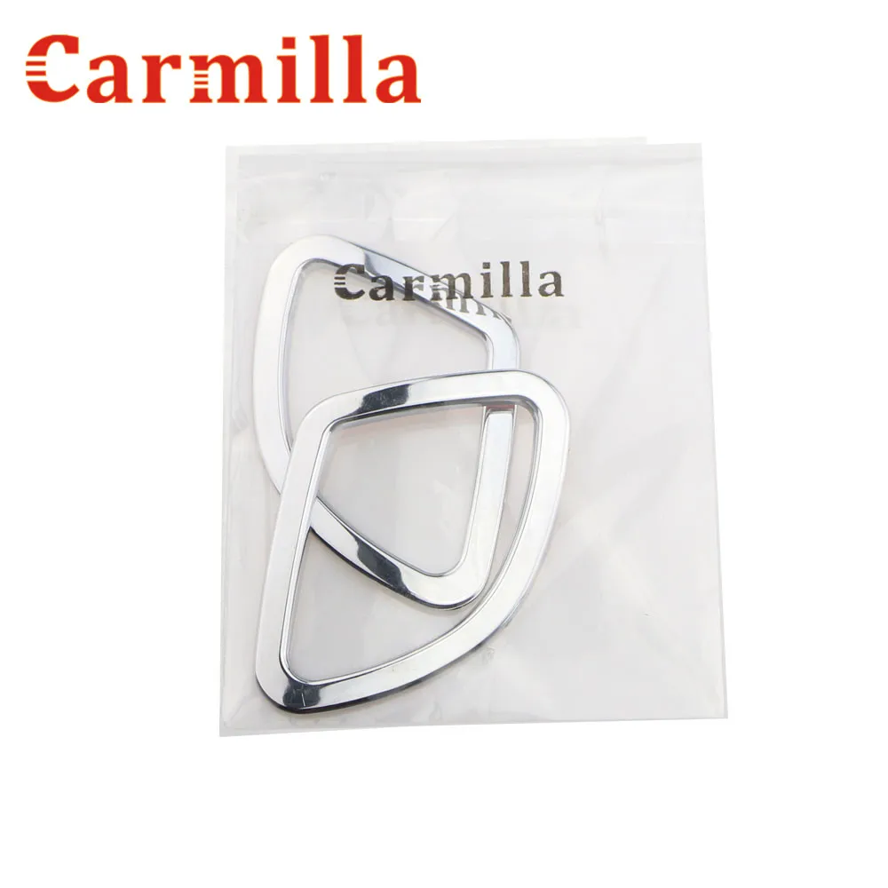 Carmilla 2 шт./компл. Автомобильная Передняя хромированная наклейка на