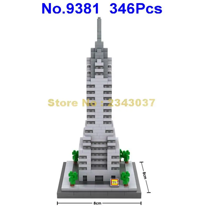 9381 550pcs World Great Architecture Chrysler Diamond Mini Building Blocks Toy | Игрушки и хобби