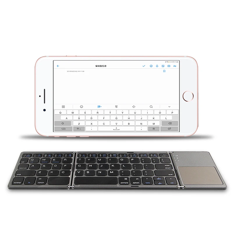 Три сложенных Беспроводной Bluetooth клавиатура для Apple iPad Pro 10 5 дюймов 9 7 12 Pro10.5 Pro9.7