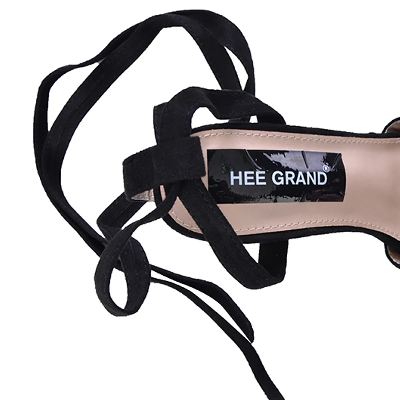 HEE GRAND/2017 г. сандалии гладиаторы с перекрестной шнуровкой пикантные летние