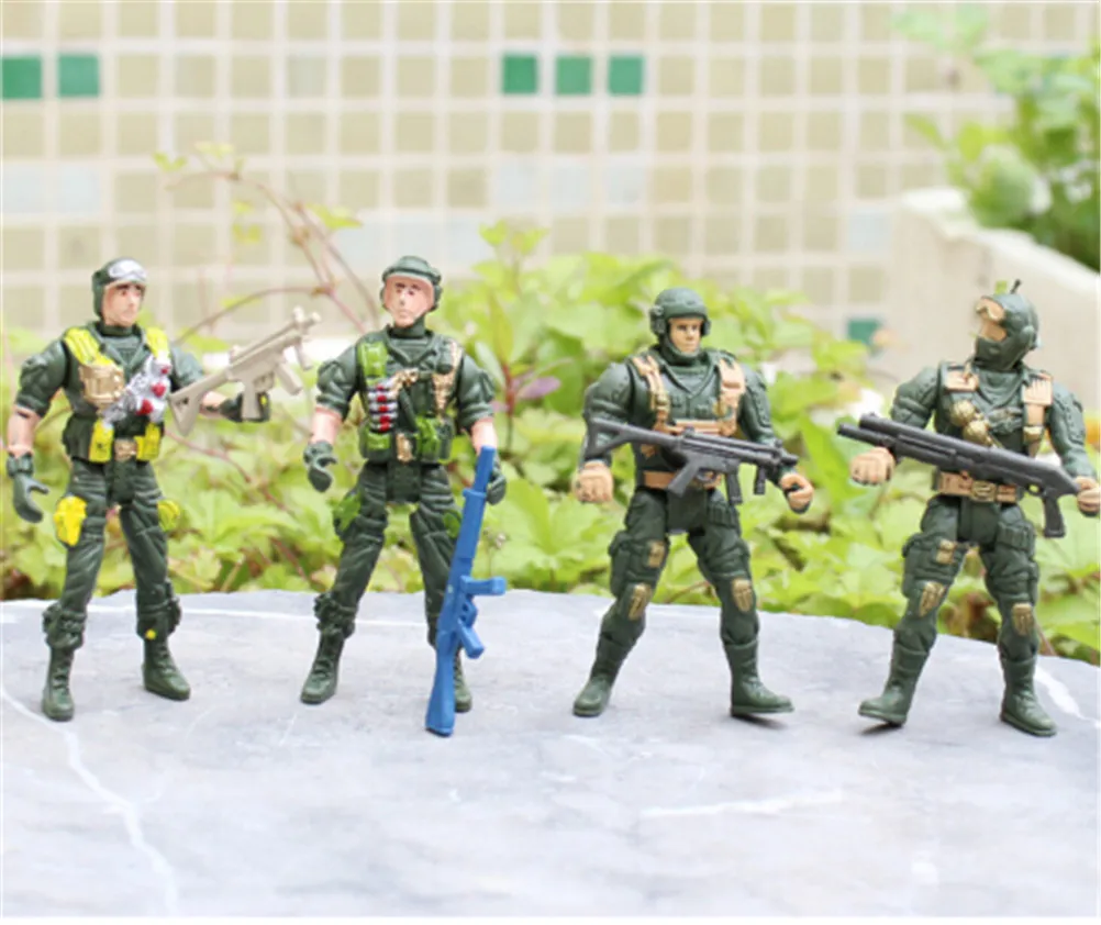 9 см мобильный солдат игрушки военный песочный ящик модель игровой набор