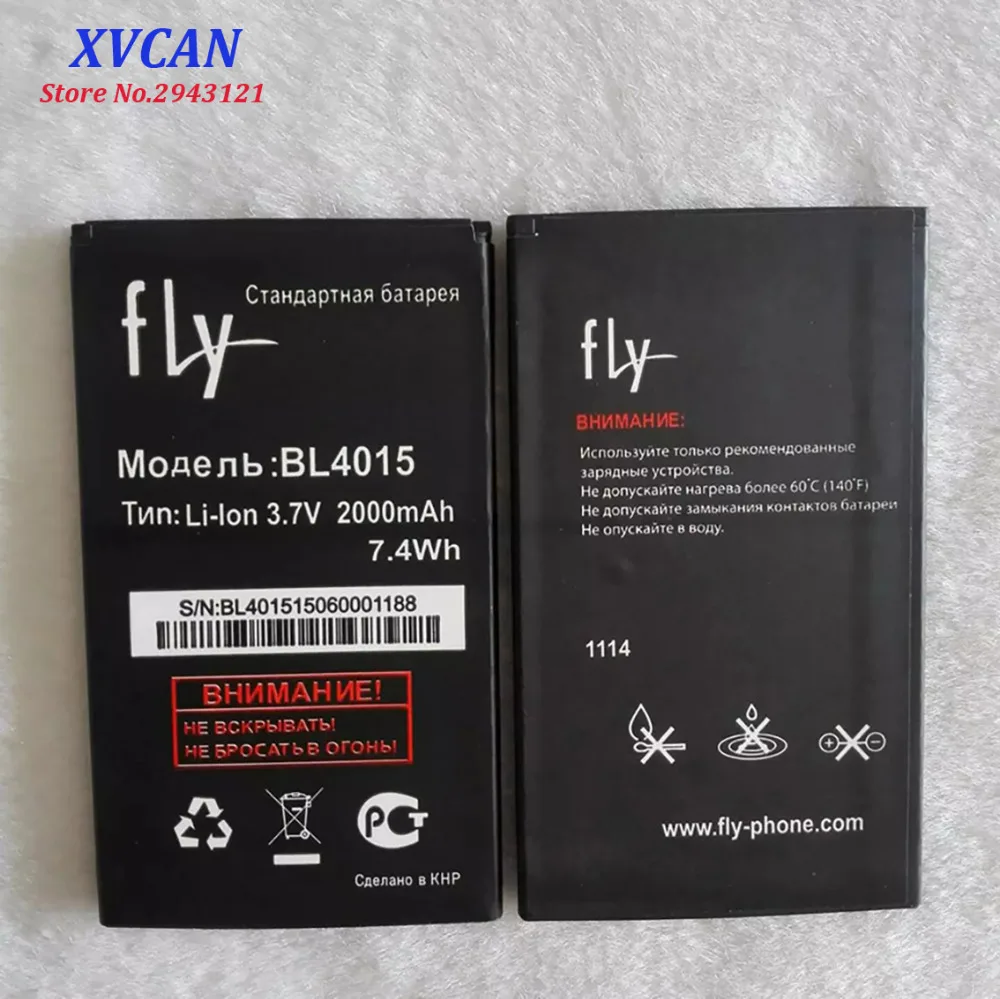2019 Высококачественный аккумулятор BL4015 для Fly IQ440 IQ 440 Li-Ion 2000mAh Мобильный телефон