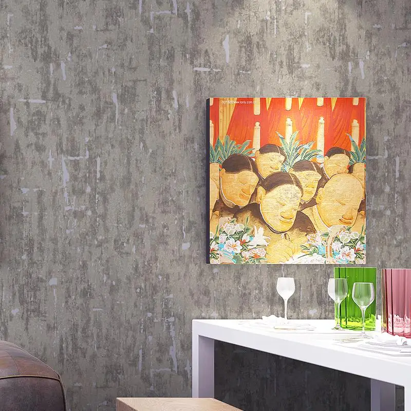 10 м Минималистичная Нетканая ткань рельефная настенная бумага Винтажный стиль