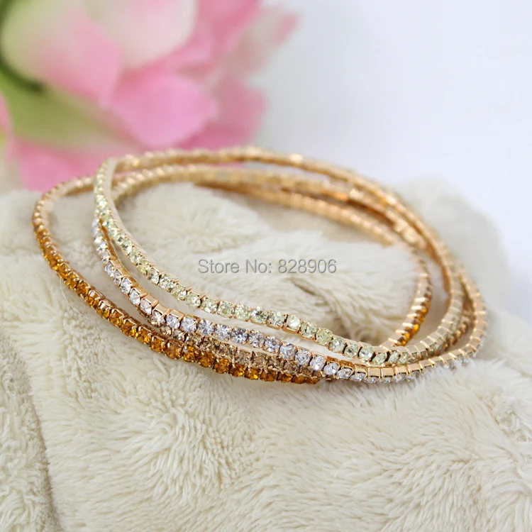 Fashion Jewelry Bracelet Summer Cute Style Rhinestone Crystal Stretch Flex for young girls | Украшения и аксессуары