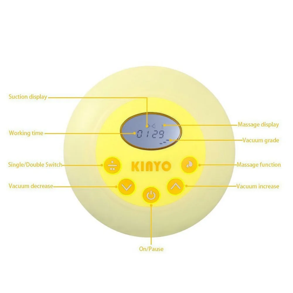 Тихий Электрический Молокоотсос Доения Массаж Мудрый Спокойной Комфорт Двойной