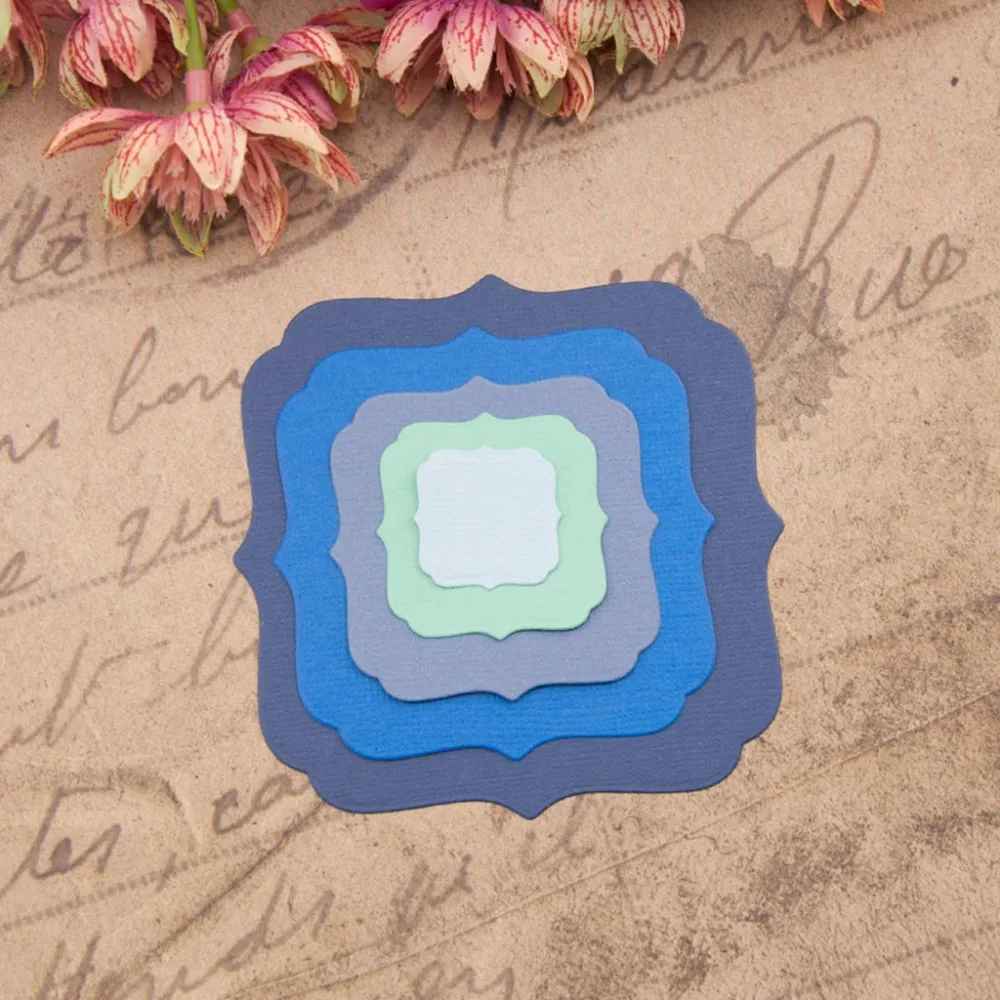 Frame Metal Cutting Dies Stencil DIY Scrapbooking Album Stamp Paper Card Embossing Craft Decor | Дом и сад
