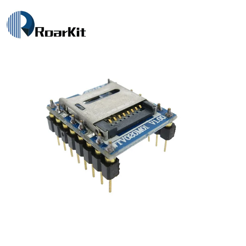 WTV020 WTV020-SD WTV020SD-20SS мини SD карта MP3 звуковой модуль голосовой для PIC Arduino 2560 UNO R3