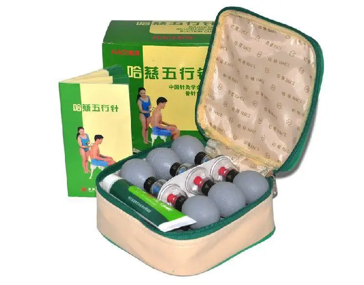 Китайская терапевтическая Магнитная Акупрессура Haci всасывание 18 чашек
