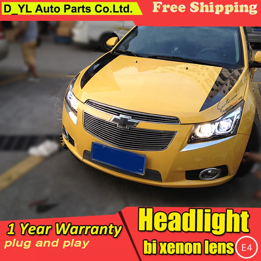 Автомобильный Стайлинг для Chevrolet Cruze светодиодный фары 2009-2014 налобный фонарь в