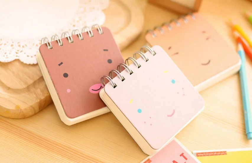 Kawaii Милая катушка для спирального блокнота Органайзер/Планировщик Bullet Journal портативный карманный блокнот для школьных принадлежностей