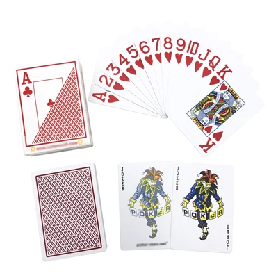 2 Red 2 компл./лот Лидер продаж Класс Техасский Холдем баккара покер Пластик игральных карт чехол-накладка мягкий Водонепроницаемый большое количество 63*88 мм настольные игры - Цвет: 2 Red
