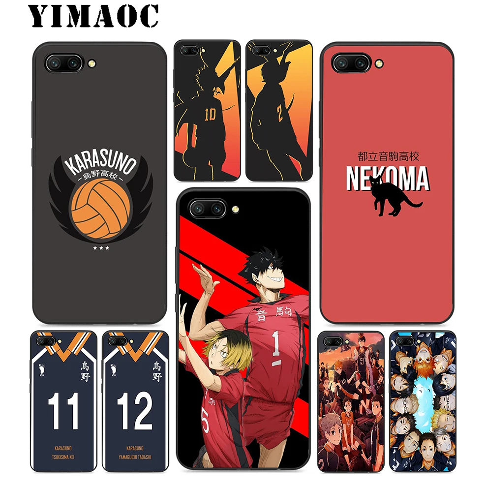 YIMAOC Haikyuu Nekoma Soft Silicone Case For Huawei Honor Mate 10 P20 P10 P9 P8 P Smart Y6 6A 7A 7X 7C Lite Pro 2017 2018 |