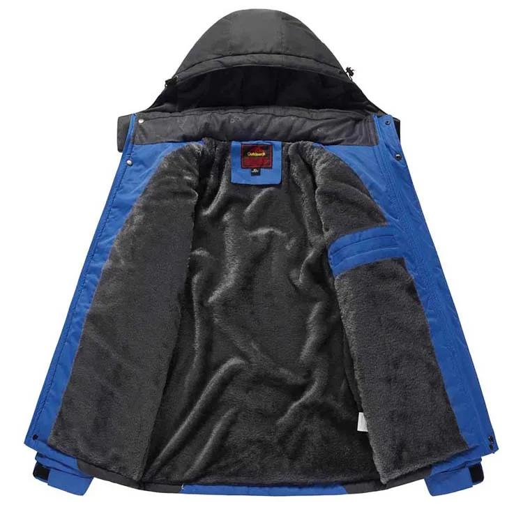 Горные зимние мужские куртки размера плюс 8XL 9XL Windpoof армейские пальто Мужская Верхняя одежда толстые флисовые мужские Куртки Водонепроницаемые SA349