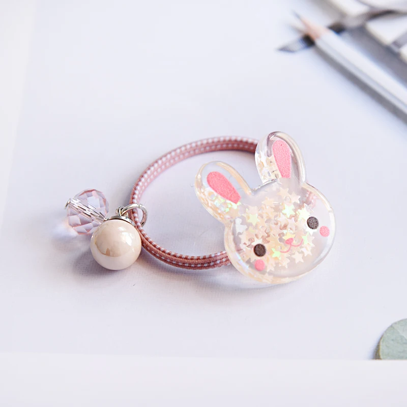 Детские эластичные резинки для волос с кристаллами Kitty/Bear/Rabbit украшенные