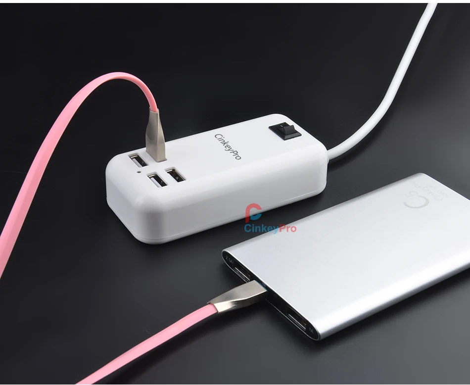 Cinkeypro ЕС Plug 4 порта несколько зарядное устройство USB 15 Вт 3A Smart адаптер мобильного телефона Tablet Зарядное устройство для IPhone IPad