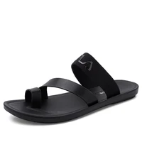 men shoes solid black flat bath slippers summer sandals outdoor slippers casual men non slip flip flops beach shoes