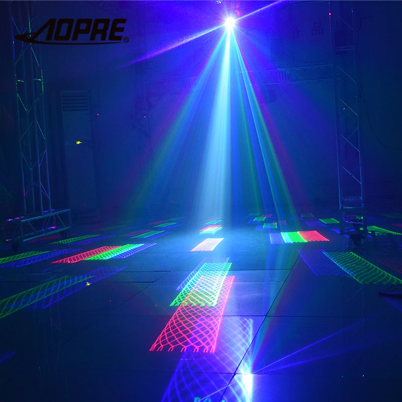 Лазерный проектор анимация RGB лазерный свет этапа с DMX легкая музыка