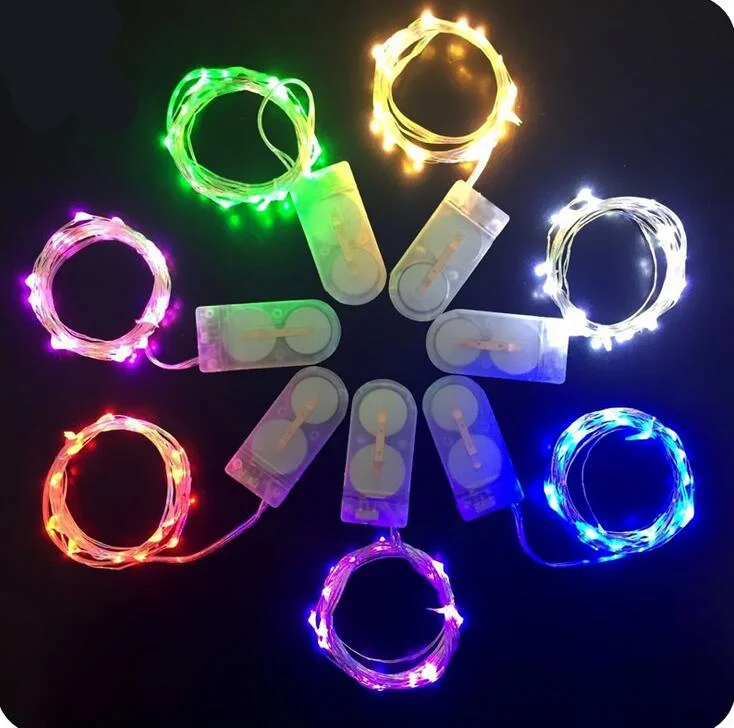 

20 LEDs 2M Copper Wire String Lights with Battery Box for Birthday Celebrating Christmas Wedding Party Fairy Lights Decoration