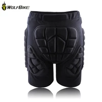 wolfbike sport short protective hip butt pad bicycle ski skate snowboard skating protection drop resistance roller padded shorts