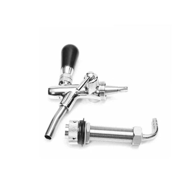 Регулируемый кран для пива с контролем потока 4 дюймовый G5/8 хромированным