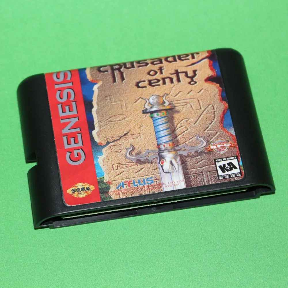 

Новейший 16-битный картридж с играми Crusader of centy для Sega Mega Drive / Genesis System