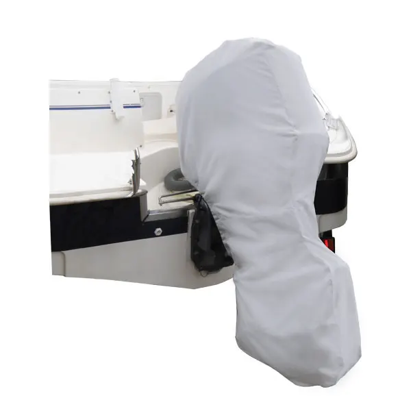 Universal Full Outboard Cover Premium Woven Dope Dyed Polyester 340 g/m2 Marine Boat MA 075