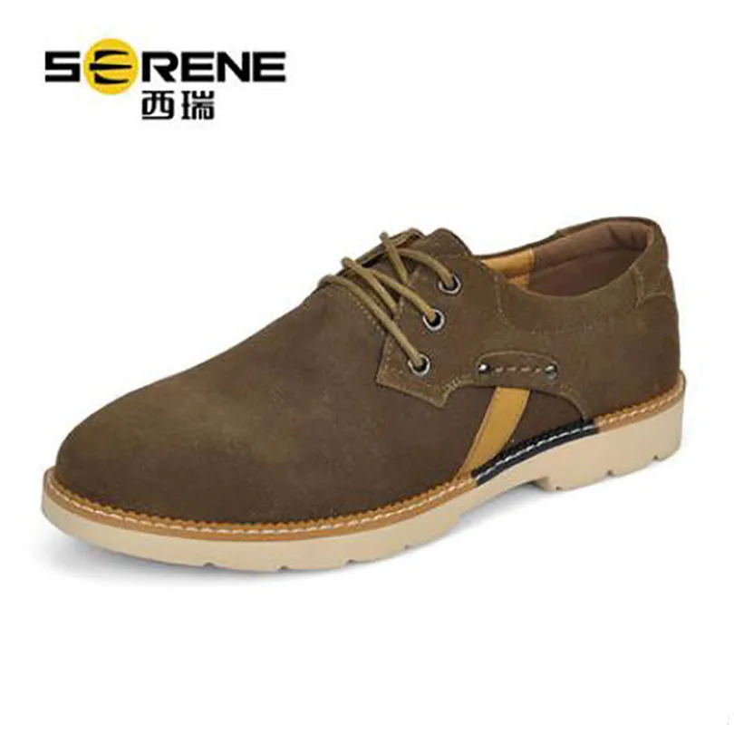 New Summer Casual Shoes Fashionable Gentlemen's British Retro Suede Size 7-13 Wine Red khaki Wear-Resisting Leisure | Обувь