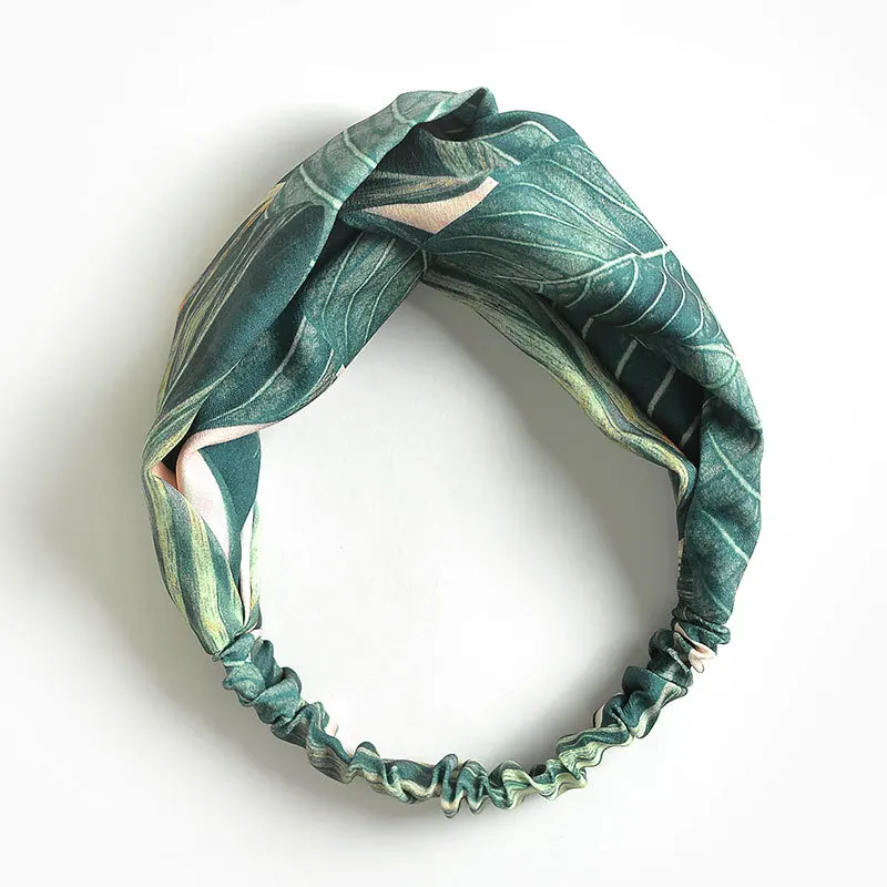 Женские аксессуары для волос с цветочным принтом Модные Бандана-шарф квадратной