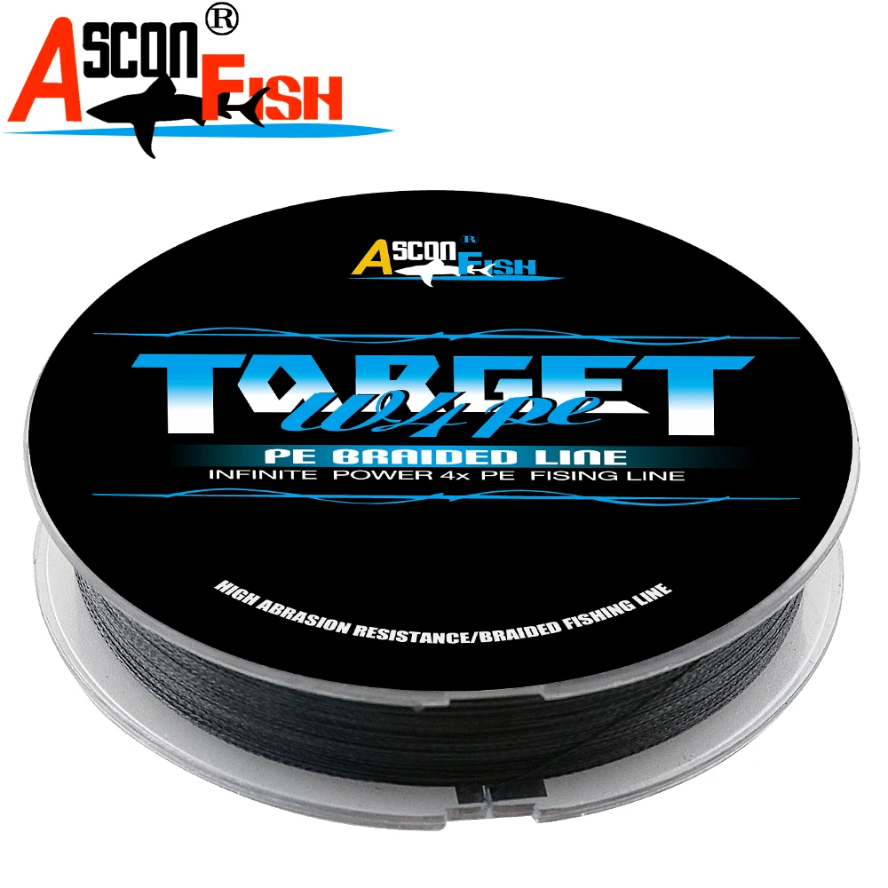 4 жильная японская сверхпрочная плетеная рыболовная леска Ascon Fish 100 м для шнура