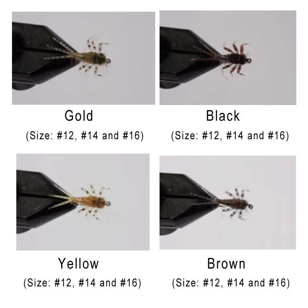 Риверкрас реалистичные мухи Mayfly Nymph форель 4 цвета с летучей коробкой|fly trout|trout