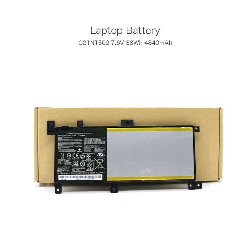 7 6 V 38Wh 4840mAh C21N1509 тонкий аккумулятор для ноутбука Asus VivoBook X556UQ X556UA X556UB X556UF X556UR X556UV