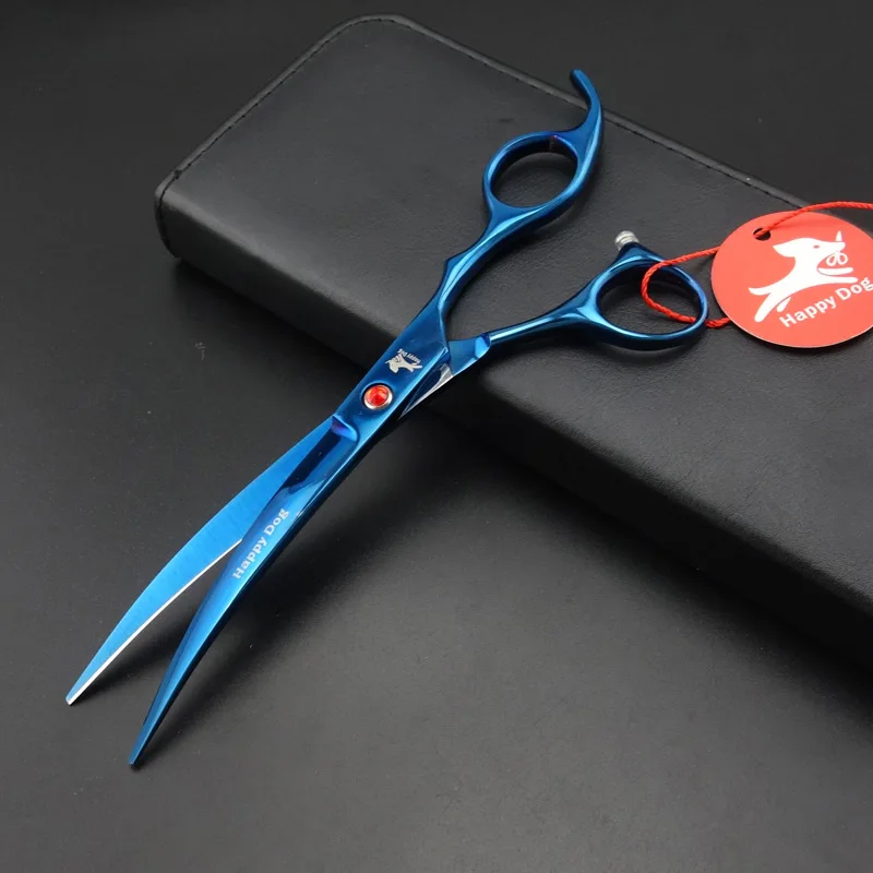 7 дюймов Профессиональные ПЭТ Уход за лошадьми ножницы прямые и филировочные &amp