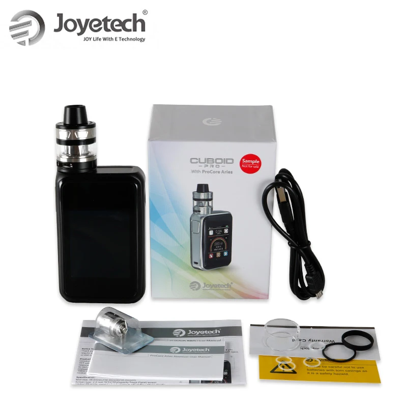 В наличии Joyetech Cuboid PRO с ProCore Aries Kit 4 мл высокий Dpi 2 дюйма Сенсорная панель экран 200 Вт