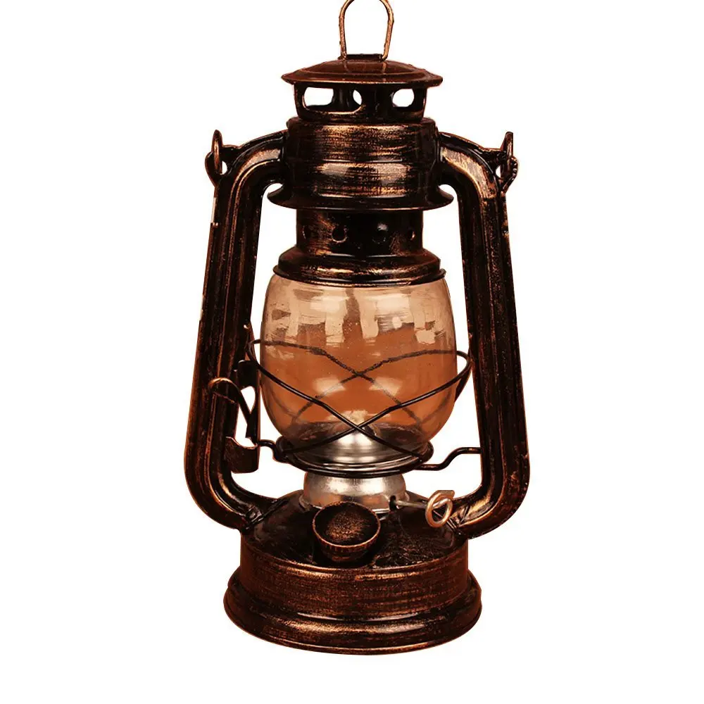 24 5 см железная винтажная керосиновая лампа бронзовая (покрытие) ностальгическая