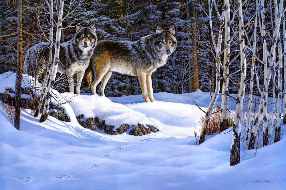 Картина на холсте Новинка 1 шт. Томас кинкадд Снежный лес природный пейзаж