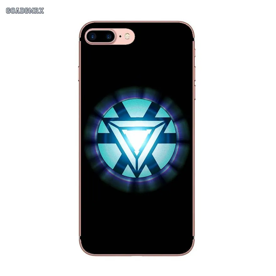 Мягкие прозрачные чехлы для iPhone 6 6S 7 8 Plus X XS MAX XR 4 4S 5 5S SE 5C Железный человек дуговой