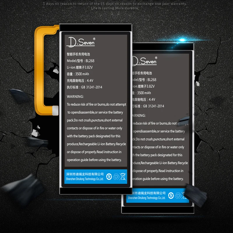 100% Новый 3500 мА/ч Батарея для lenovo ZUK Z2 BL268 телефон замена батарей с инструментальным