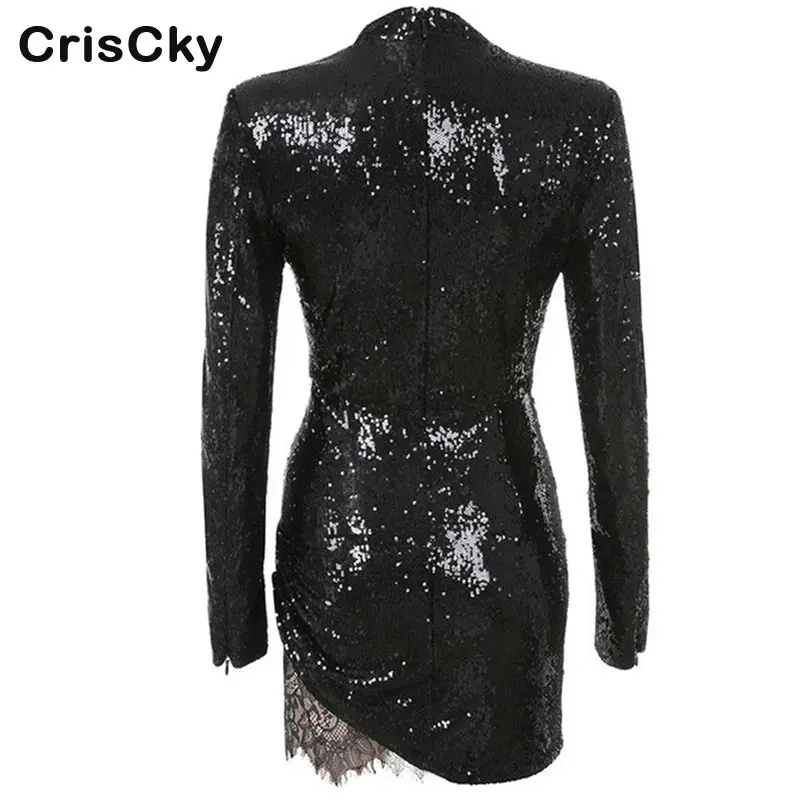 CRISCKY модное сексуальное облегающее мини платье для женщин с круглым вырезом и