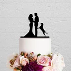 Топпер для торта невесты и жениха с собакой для свадьбы, пара Mr  Mrs Свадебный Топпер для торта, топпер для торта домашних животных, индивидуальный Свадебный декор