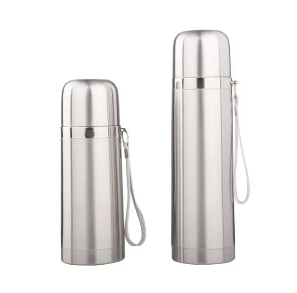 Высокое качество 350 мл/500 мл пуля Нержавеющая сталь термосы Silver THERMOS кружка Кофе