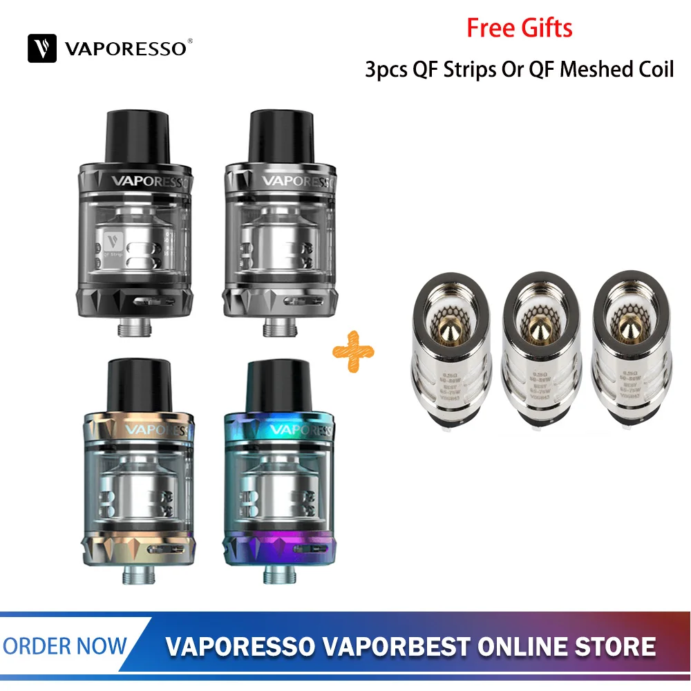 Оригинальный Vaporesso SKRR S мини бак 3 5 мл Vape атомайзер с QF сеткой или полосками